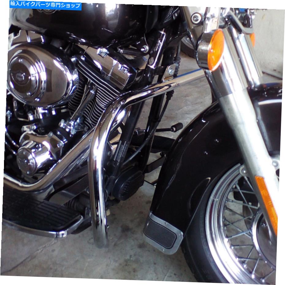 【楽天市場】クロームパーツ ハーレーダビッドソンソフトファットボーイデラックスヘリテージクロームエンジンガードクラッシュバー Harley
