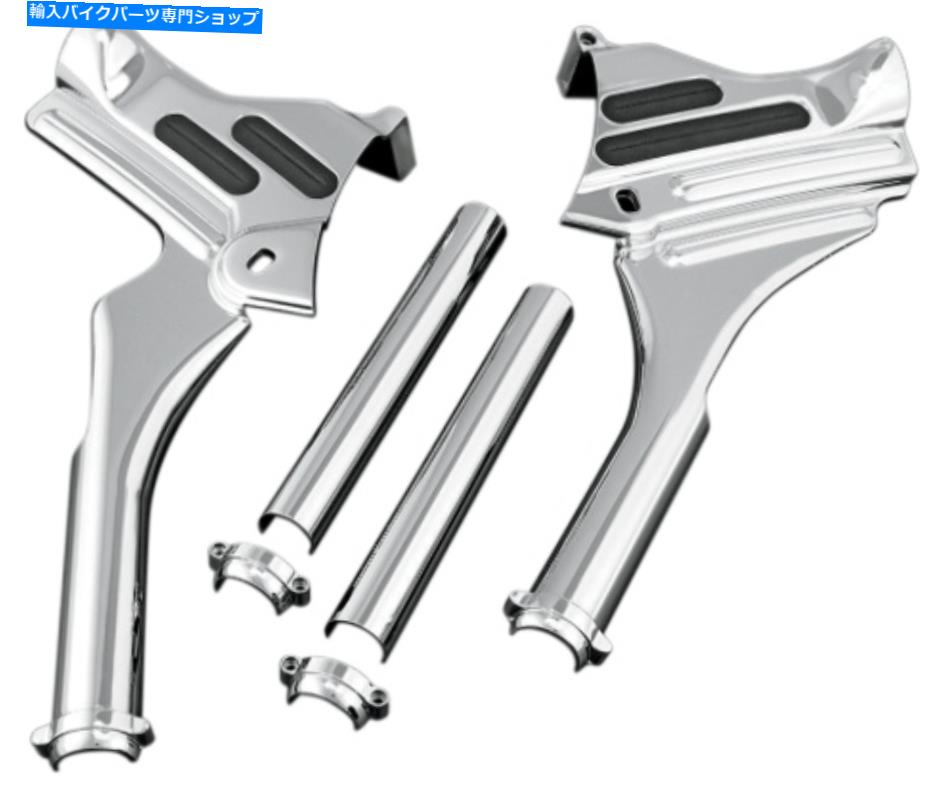 クロームパーツ クライャキン95-07クロームネックカバーキットハーレーダビッドソンFLHTC FLTR FLHR FLHTCU 7866 Kuryakyn 95-07 Chrome Neck Cover Kit Harley Davidson FLHTC FLTR FLHR FLHTCU 7866【並行輸入品】