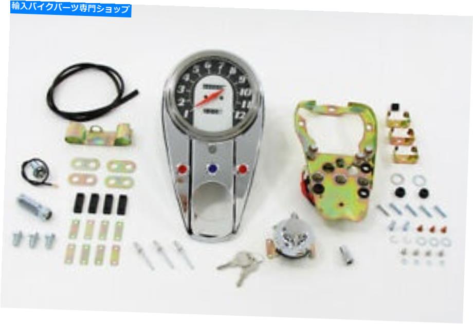 クロームパーツ Harley Davidsonのための1：1の比率計のクロム3光ダッシュパネルキット Chrome Three Light Dash Panel Kit with 1:1 Ratio Speedometer,for Harley Davidson【並行輸入品】｜Us Custom Parts Shop USDM