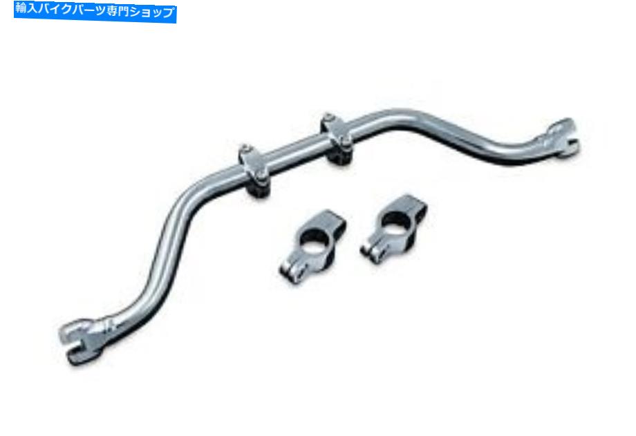 クロームパーツ クライャキン7503クローム調節可能な口ひげバーフレームハーレーダイナFXD 91-17 Kuryakyn 7503 Chrome Adjustable Mustache Bar Frame Harley Dyna FXD 91-17【並行輸入品】