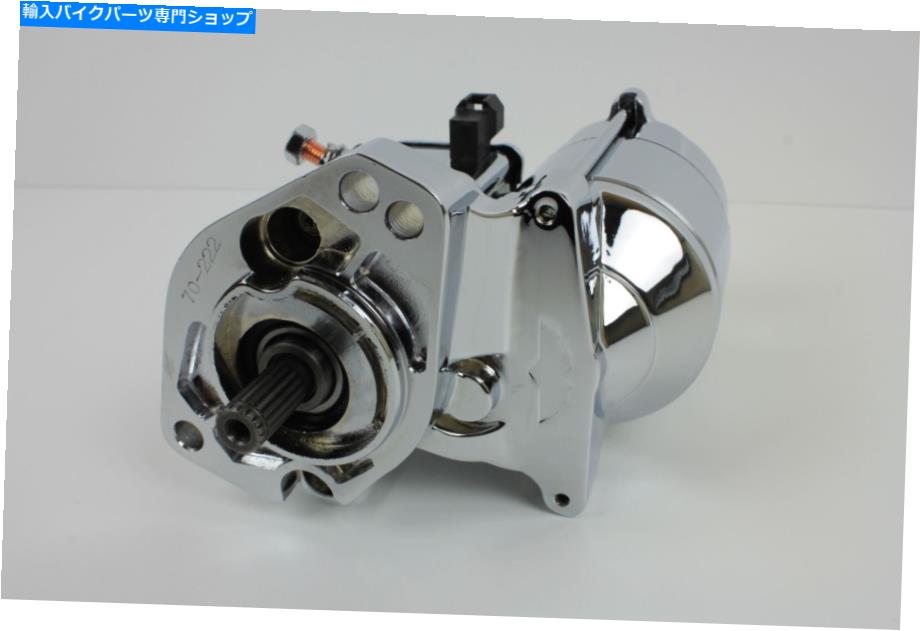 クロームパーツ Ultima Chrome Thunder Fireヘビーデューティ1.4KWスターターモーターハーレー89-06アングルPO Ultima Chrome Thunder Fire Heavy Duty 1.4kw Starter Motor Harley 89-06 Angled Po【並行輸入品】