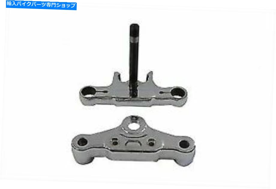 クロームパーツ VツイントリプルツリーセットDスタイルクローム24-0719 V-Twin Triple Tree Set D Style Chrome 24-0719【並行輸入品】