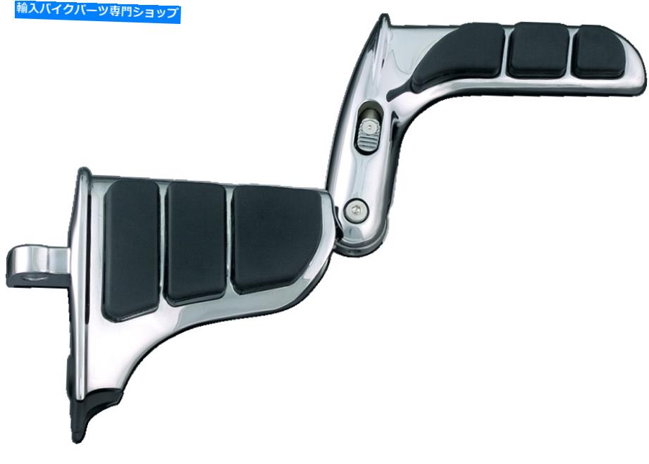 クロームパーツ クライャキンクロームアイソスイングウイングヒールレストフットペグペグセットペアオスマウントハーレー Kuryakyn Chrome ISO Swing Wing Heel Rest Footpeg Pegs Set Pair Male Mount Harley【並行輸入品】