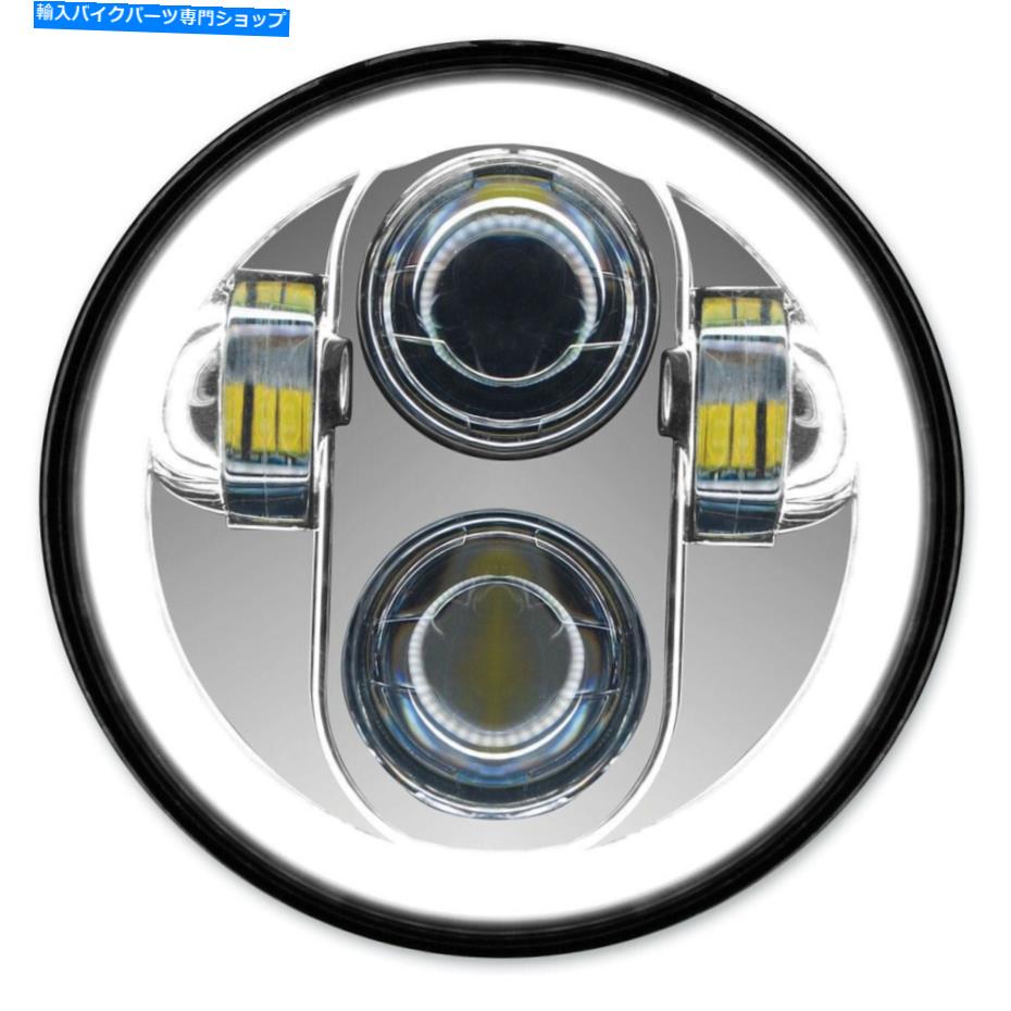 クロームパーツ HOGWORKZ HW195012クローム5 3/4 "LEDハロマーカーヘッドライトハーレーVロッドソフトFXD Hogworkz HW195012 Chrome 5 3/4" LED HaloMaker Headlight Harley V-Rod Softail FXD【並行輸入品】｜Us Custom Parts Shop USDM