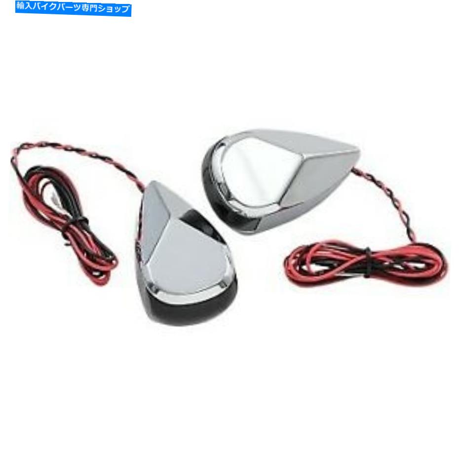 クロームパーツ Alloy Art Chrome Smoke / Red LEDターンシグナルFLHX / FLTR 99-20 Alloy Art Chrome Smoke/Red LED Turn Signals for Harley FLHX/FLTR 99-20【並行輸入品】｜Us Custom Parts Shop USDM