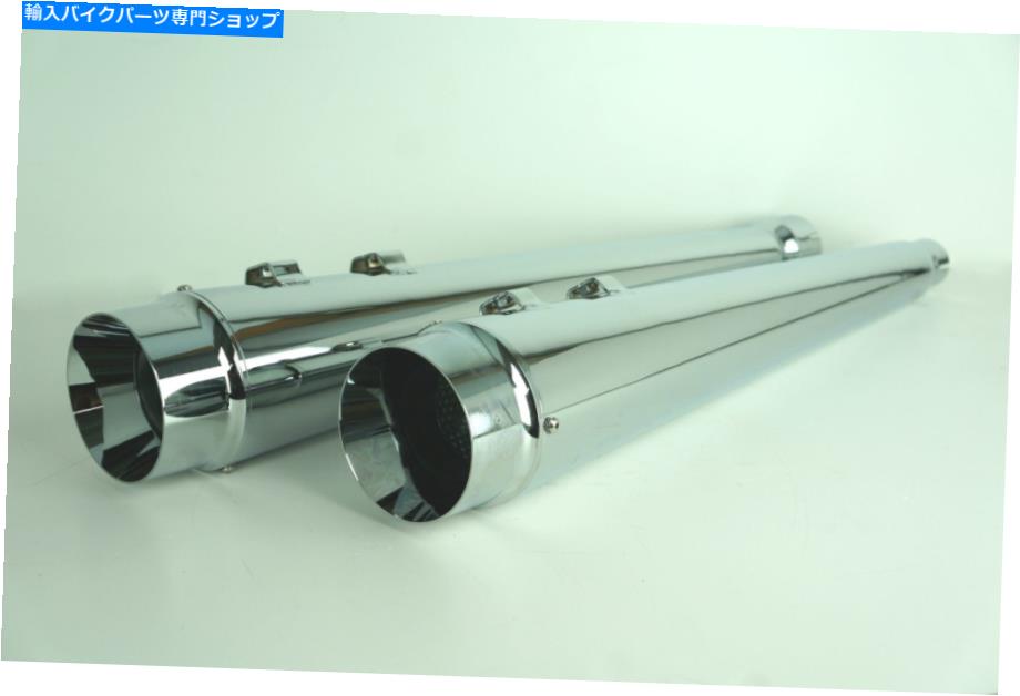 クロームパーツ Ultima / DNAクローム4 "エンダーショースリッジコンテンツパラマーフリップ/ T 17-UP-オリジナルのタイトルを表示 Ultima/DNA クローム 4" メガフォン テーパースリップオンマフラー ハーレー FLH/T 17-Up- show original title【並行輸入品】|Us Custom Parts Shop USDM