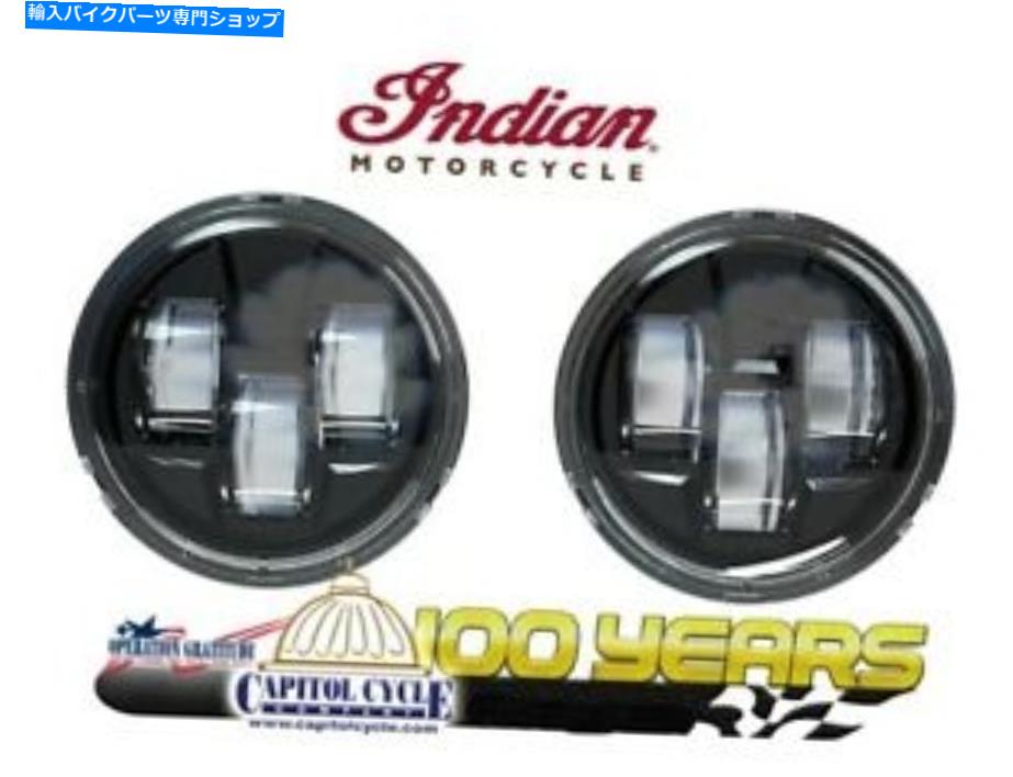 クロームパーツ 2884708-266 OEMインドのパスファインダーS LED駆動ライト、黒 2884708-266 OEM INDIAN Pathfinder S LED Driving Lights,BLACK【並行輸入品】