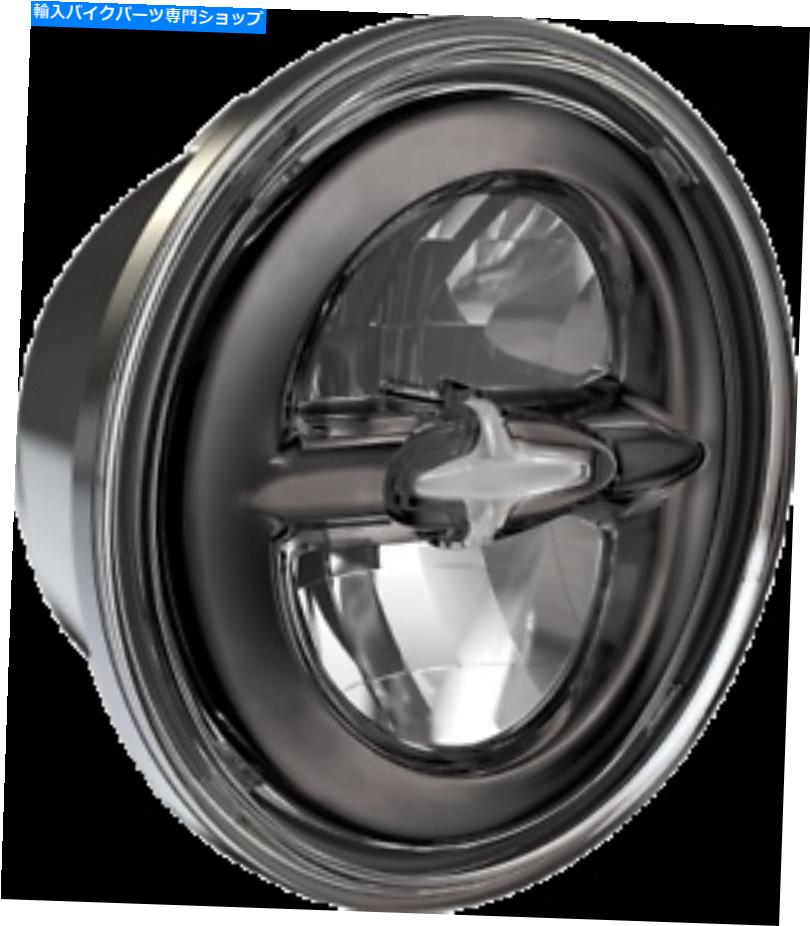 クロームパーツ ドラッグスペシャリダーククロームLEDプレミアム5 3/4 "リフレクタースタイルフロントヘッドライト Drag Specialties Dark Chrome LED Premium 5 3/4" Reflector Style Front Headlight【並行輸入品】|Us Custom Parts Shop USDM