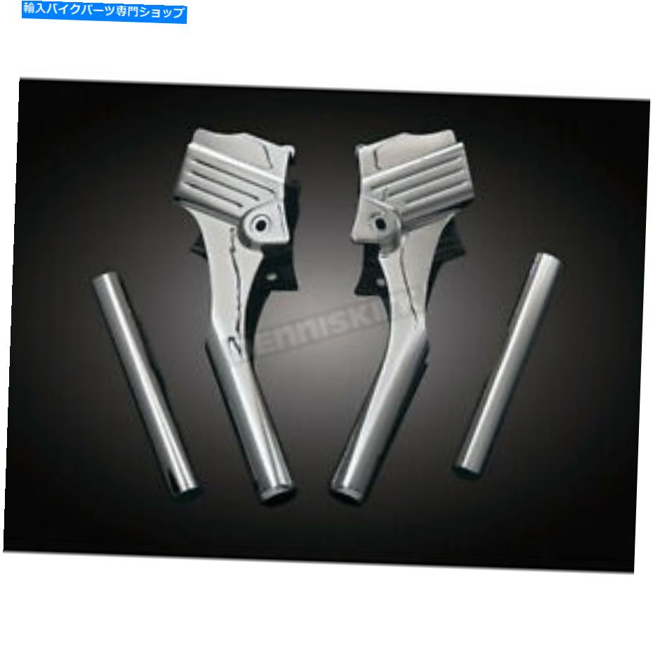 クロームパーツ クライャキンデラックスネックカバー - 8146 Kuryakyn Deluxe Neck Covers - 8146【並行輸入品】｜Us Custom Parts Shop USDM