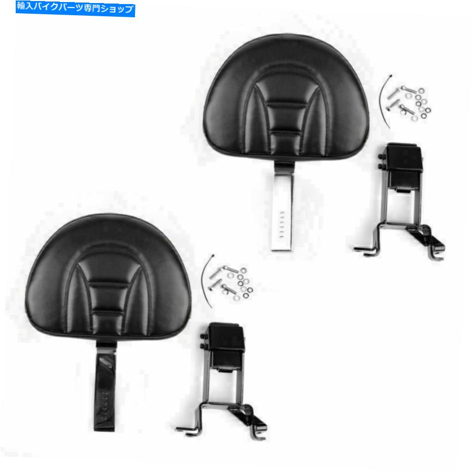 クロームパーツ インドのチーフテンのためのプラグインドライバーの背もたれ+マウントキット14-18黒米 Plug-In Driver Backrest + Mounting Kit For Indian Chieftain 14-18 Black US【並行輸入品】