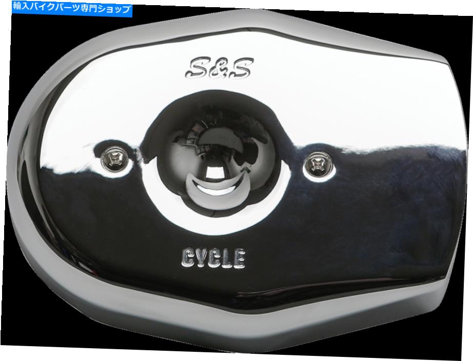 クロームパーツ HarleyのためのS＆Sクロームステルストリビュート2つの喉の摂取空気洗剤フィルターカバー S&S Chrome Stealth Tribute Two Throat Intake Air Cleaner Filter Cover for Harley【並行輸入品】