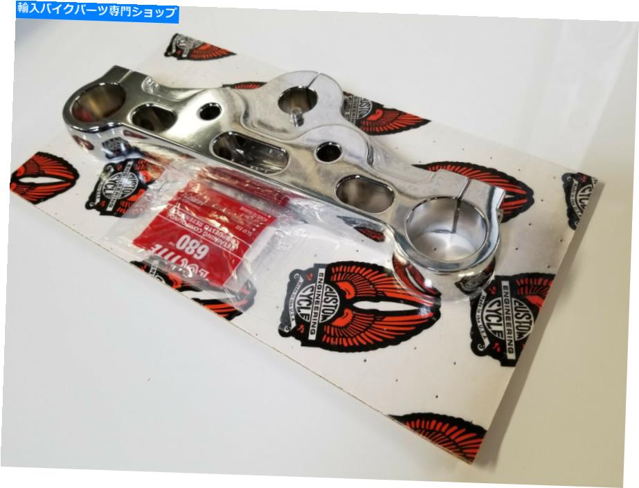 クロームパーツ クロムアッパートリプルツリークランプトップ、ハーレーダビッドソンスポーツスター883 1200 04-15 Chrome Upper Triple Tree Clamp Top, Harley Davidson Sportster 883 1200 04-15【並行輸入品】
