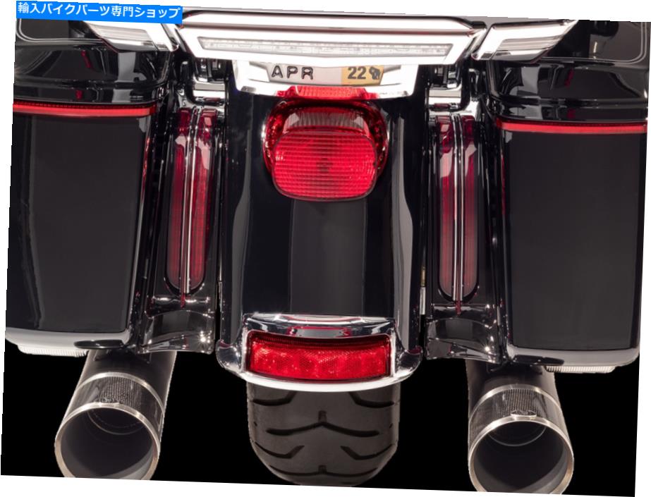 クロームパーツ CiRoブラックリアLEDフィラーパネルライト14-20ハーリーツーリングFLHR FLTK FLTRU Ciro Black Rear LED Filler Panel Lights 14-20 Harley Touring FLHR FLHTK FLTRU【並行輸入品】