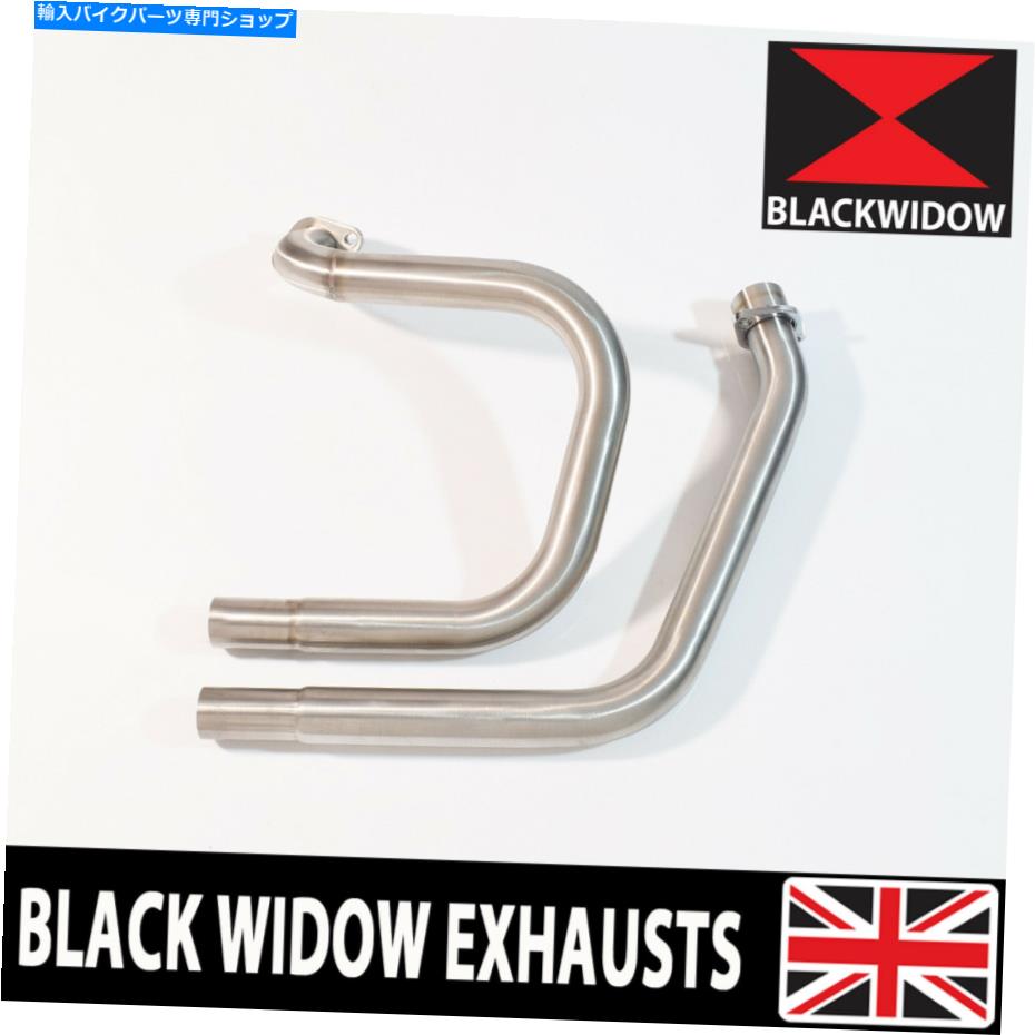 クロームパーツ ホンダNT650 NT 650 Deauvilleの排気ダウンパイプダウンフロントパイプヘッダ HONDA NT650 NT 650 DEAUVILLE Exhaust Downpipes Down Front Pipes Headers【並行輸入品】