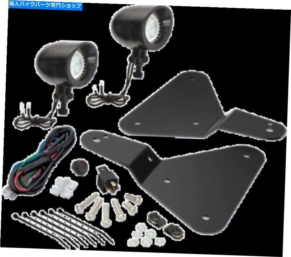 クロームパーツ クロム下部補助LEDライトブラックサテン41-301LBKを表示 Show Chrome Lower Auxiliary LED Lights Black Satin 41-301LBK【並行輸入品】