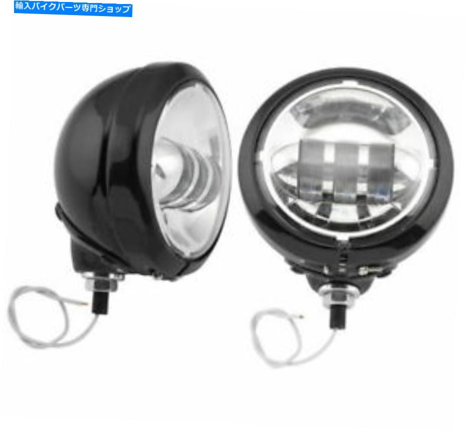 クロームパーツ LaTeic Lighting Co。4.5インチランプクロム/ブラックのブラケットなしLLC-PL-CB LETRIC LIGHTING CO. 4.5" Passing Lamps Chrome/Black Without Brackets LLC-PL-CB【並行輸入品】｜Us Custom Parts Shop USDM