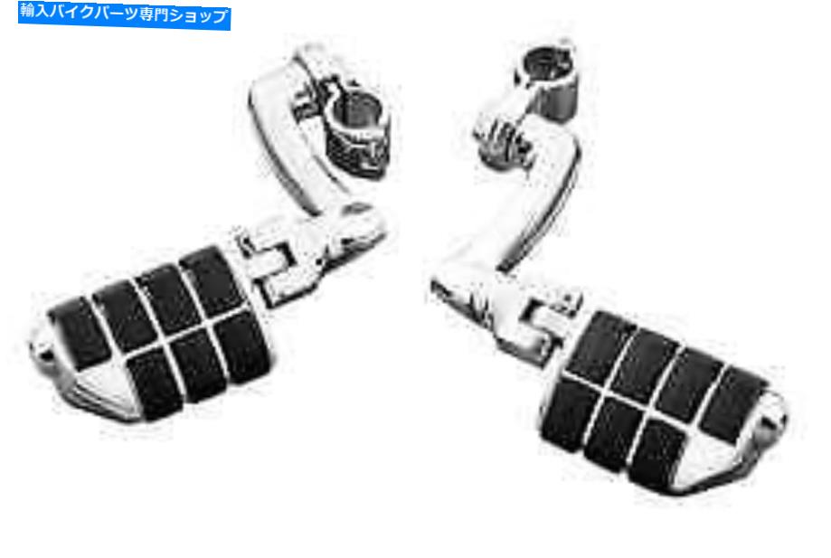 クロームパーツ クレアキンクロームLonghornオフセット集中高速道路ISO PEG 1-1 / 4インチエンジンガードバー Kuryakyn Chrome Longhorn Offset Dually Highway ISO Pegs 1-1/4\