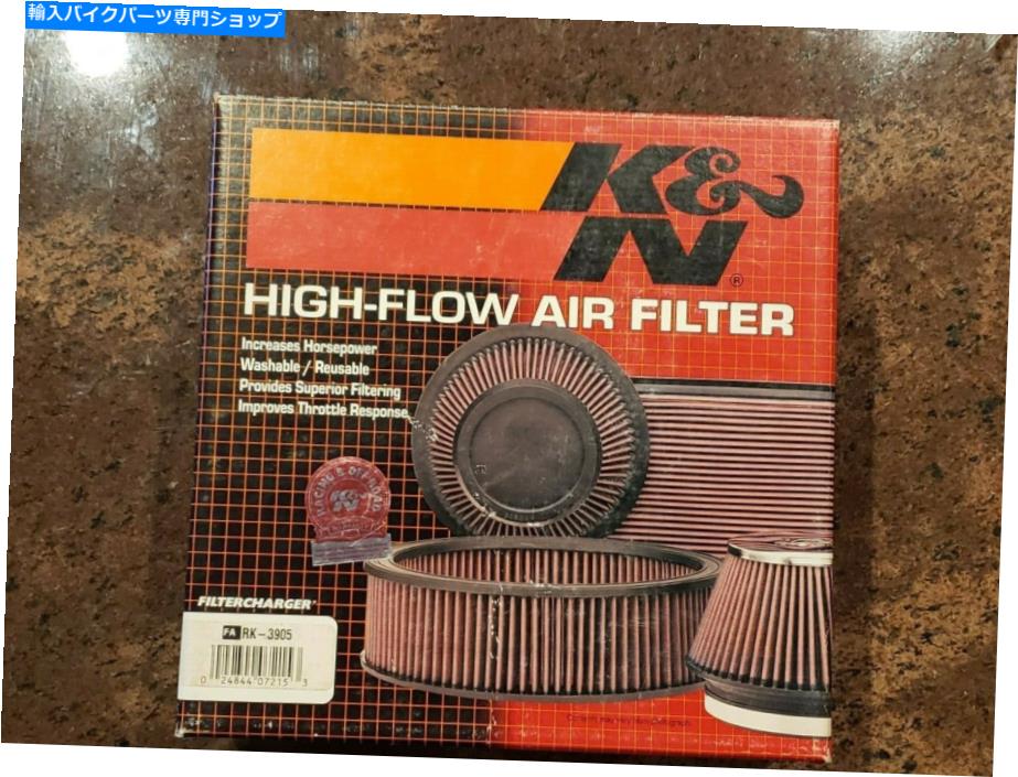 クロームパーツ K＆N RK-3905 1999-2003,2007-2012 Yamaha Road Starのための高フローエアフィルター K&N RK-3905 High Flow Air Filter For 1999-2003, 2007-2012 YAMAHA Road Star【並行輸入品】