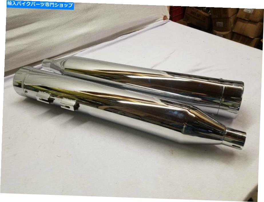クロームパーツ クロム4 "マフラーズハーレーツーリングダブルミリングチップカスタムウルトラグライド Chrome 4" Slip On Mufflers Harley Touring Double Milled Tip Custom Ultra Glide【並行輸入品】｜Us Custom Parts Shop USDM