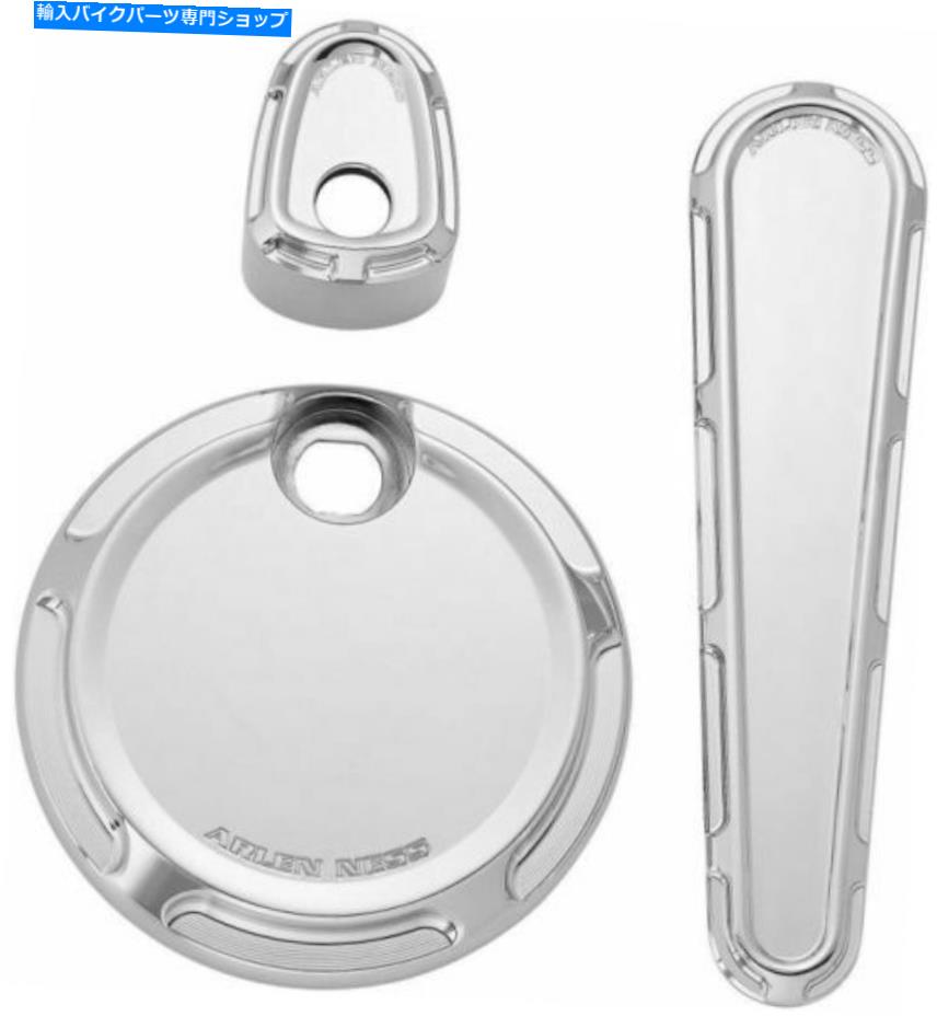 クロームパーツ Arlen Nessコロージャルカッパシェアクワニック91-114 2202-0263-オリジナルのタイトルを表示する Arlen Ness クローム ベベル ダッシュアクセサリー パック 91-114 2202-0263- show original title【並行輸入品】｜Us Custom Parts Shop USDM