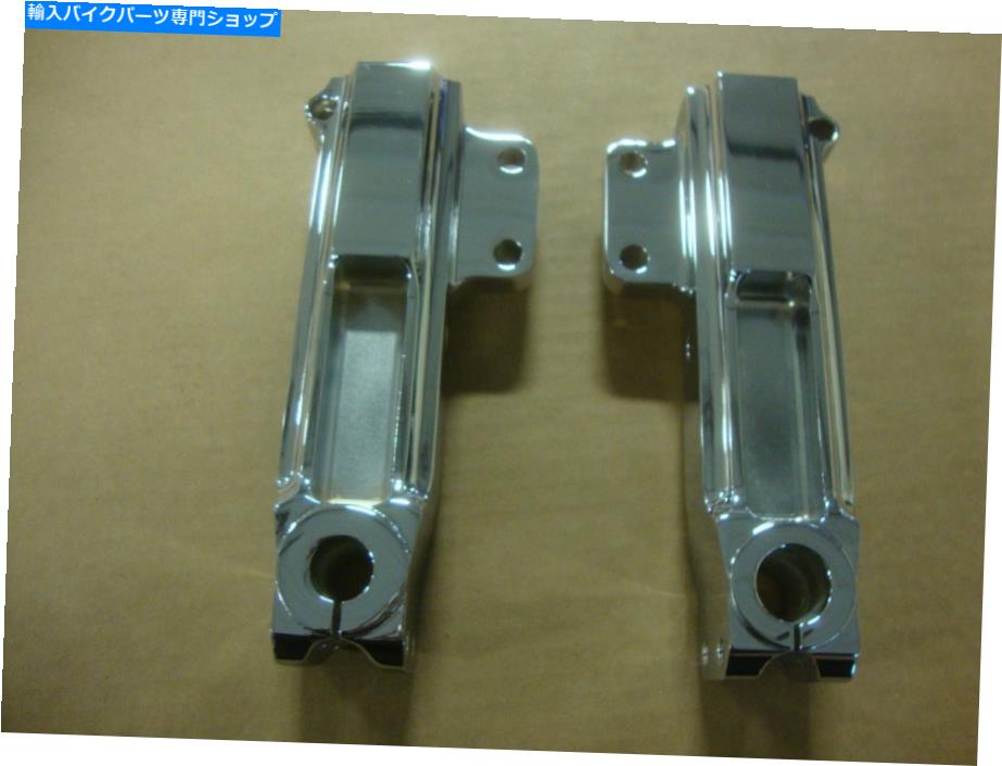 クロームパーツ GCBクローム54mmフォークローワースライダーセットビッグドッグ99-01ブルドッグ01ウルフ00プロスポットポート GCB CHROME 54mm FORK LOWER SLIDER SET BIG DOG 99-01 BULLDOG 01 WOLF 00 PROSPORT【並行輸入品】