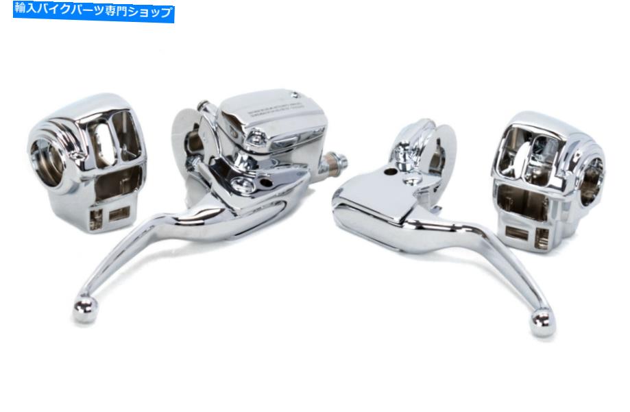クロームパーツ クロネコンズルードロールスズメスラーブースセットメーカーリング96-07-オリジナルのタイトルを表示する クロムハンドルバーコントロールスイッチハウジングスラジオクルーズキットハーレーツーリング 96-07- show original title【並行輸入品】