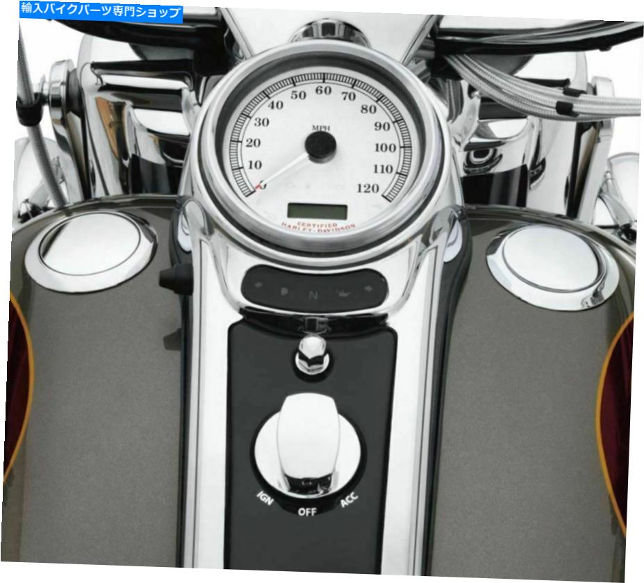 【楽天市場】クロームパーツ ハーレーダビッドソンフラッシュポップアップタンクキャップ＆LED燃料ゲージクローム6281806G Harley