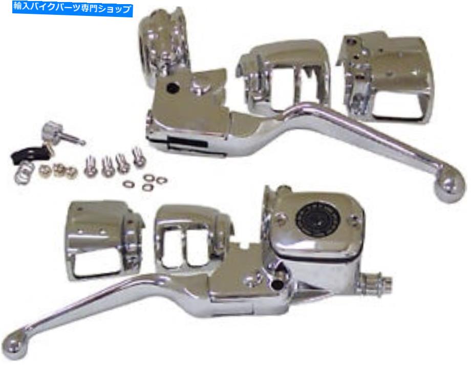 クロームパーツ ハンドルバーデュアルハンドコントロールキットクロームスイッチハーレースポーツスターXL 883ハガ HANDLEBAR DUAL HAND CONTROL KIT CHROME SWITCHES HARLEY SPORTSTER XL 883 HUGGER【並行輸入品】|Us Custom Parts Shop USDM