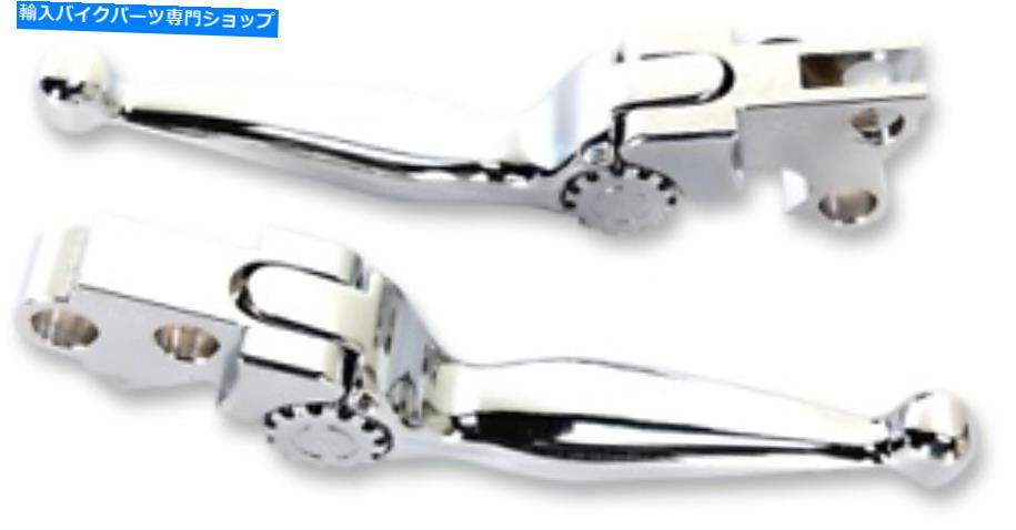 クロームパーツ PowerStands PSR調整可能ブレーキ/クラッチレバー、クロム - ジャーニー12-00601-20 Powerstands PSR Adjustable Brake/Clutch Levers, Chrome - Journey 12-00601-20【並行輸入品】