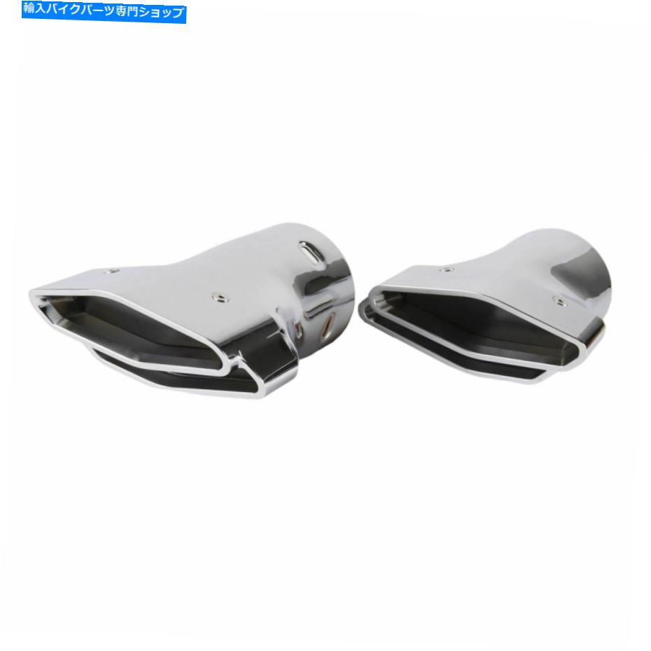 クロームパーツ Honda GL 1800ゴールドウィングABS 01-17のためのクロムポリゴン排気マフラーチップトリム Chrome Polygon Exhaust Muffler Tip Trims For Honda GL 1800 Goldwing ABS 01-17【並行輸入品】