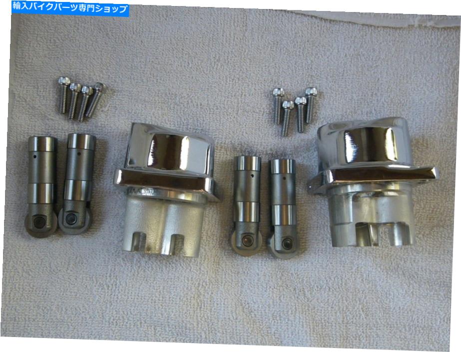 クロームパーツ Harley Evo Chrome Tappetは、リフターとガスケットとシールをブロックし、インストールする準備ができて Harley EVO CHROME Tappet BLOCKS w/ LIFTERS and GASKETS & SEALS, READY TO INSTALL【並行輸入品】