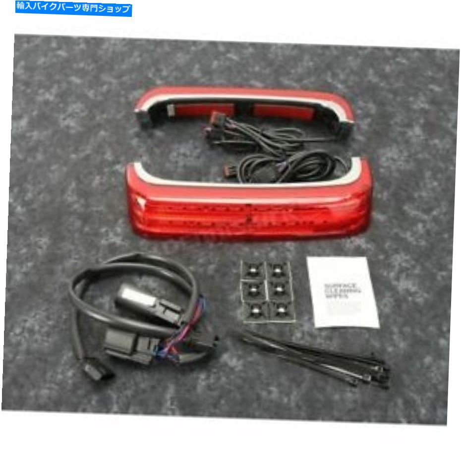 クロームパーツ カスタムダイナミクスクローム/赤色LEDシーケンシャルサドルバッグライト - PB-SBSEQ-BCM4CR Custom Dynamics Chrome/Red LED Sequential Saddlebag Lights - PB-SBSEQ-BCM4CR【並行輸入品】