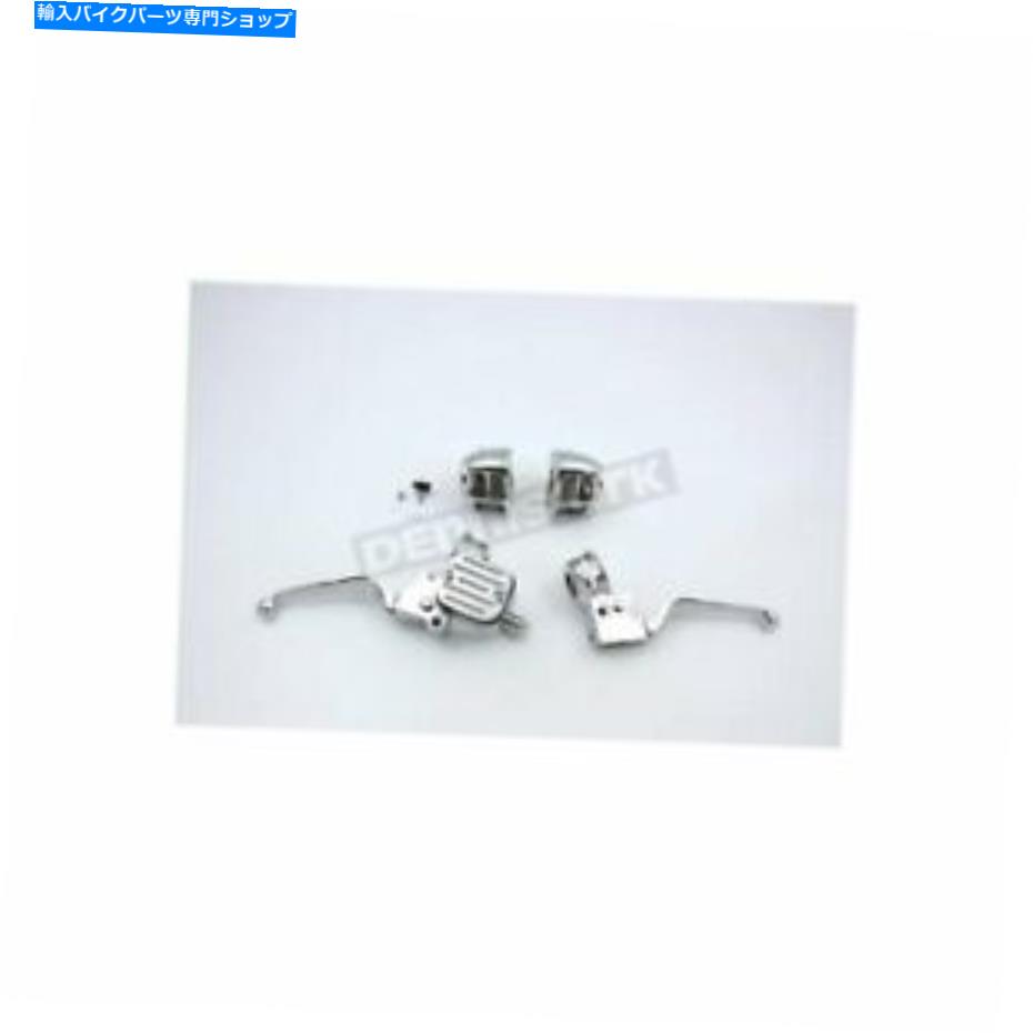 クロームパーツ V-TWIN製造クロームハンドルバーコントロールキット - 22-0804 V-Twin Manufacturing Chrome Handlebar Control Kit - 22-0804【並行輸入品】