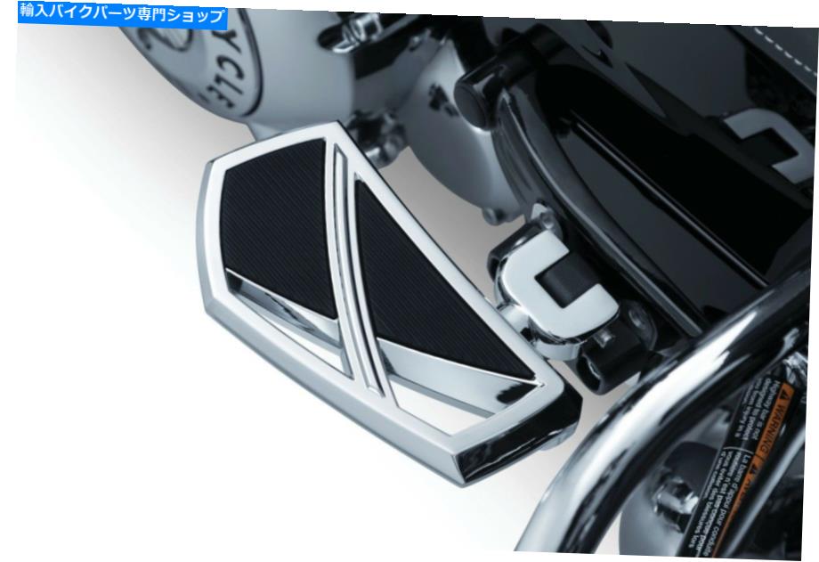 クロームパーツ クライャキンクロームファントムミニフロアボードフロント、ハーレーソフトモデル2018-2019 Kuryakyn Chrome Phantom Mini Floorboards Front, Harley Softail Models 2018-2019【並行輸入品】