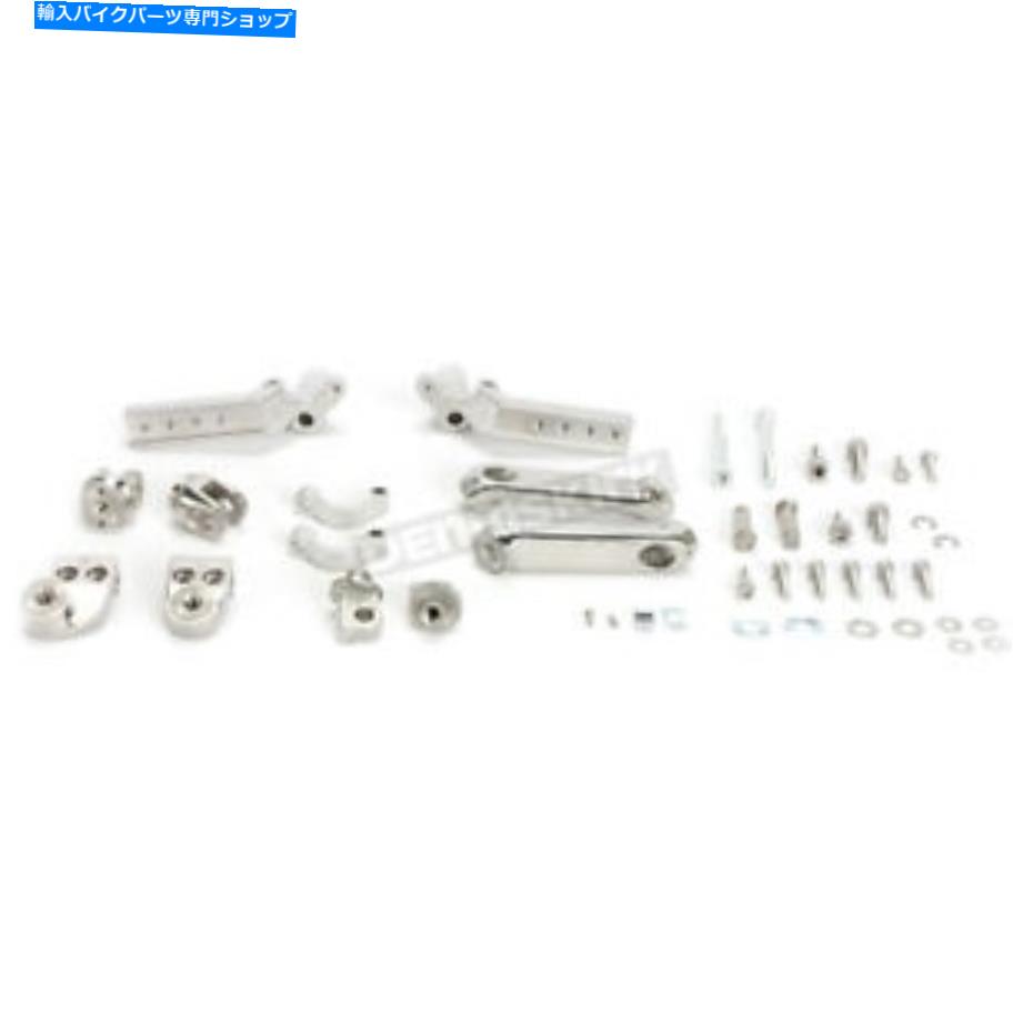 クロームパーツ ゴールドシルトクローム3方向調節可能な高速道路ペグマウント - 60300 Goldstrike Chrome 3-Way Adjustable Highway Peg Mounts - 60300【並行輸入品】