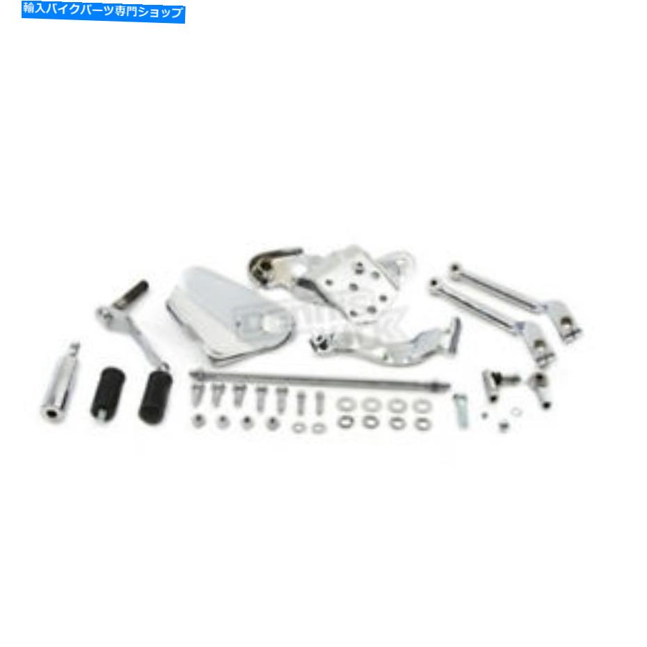 クロームパーツ Vツイン製造クロームシフターコントロールキット - 22-0508 V-Twin Manufacturing Chrome Shifter Control Kit - 22-0508【並行輸入品】