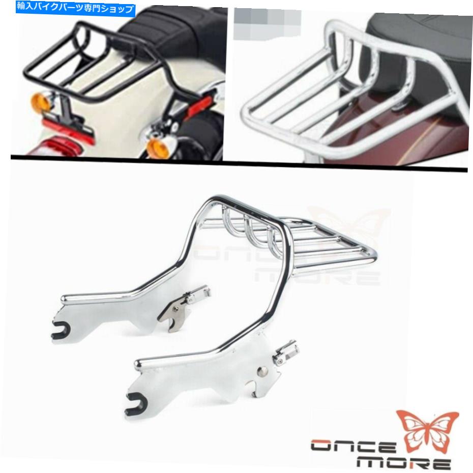 クロームパーツ 2018年後のHarley Flde FlhcのFLSL FXBB FXST Chrome Two-up Luggage Rack For 2018-later Harley FLDE FLHC FLHCS FLSL FXBB FXST【並行輸入品】|Us Custom Parts Shop USDM