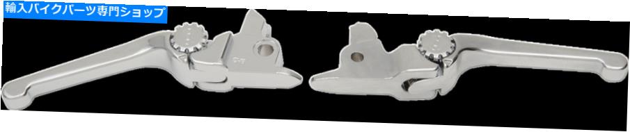クロームパーツ PSRクローム調整可能なAnthemハンドルバーレバーセット17~19ハーリーツーリングFLHX PSR Chrome Adjustable Anthem Handlebar Lever Set for 17-19 Harley Touring FLHX【並行輸入品】