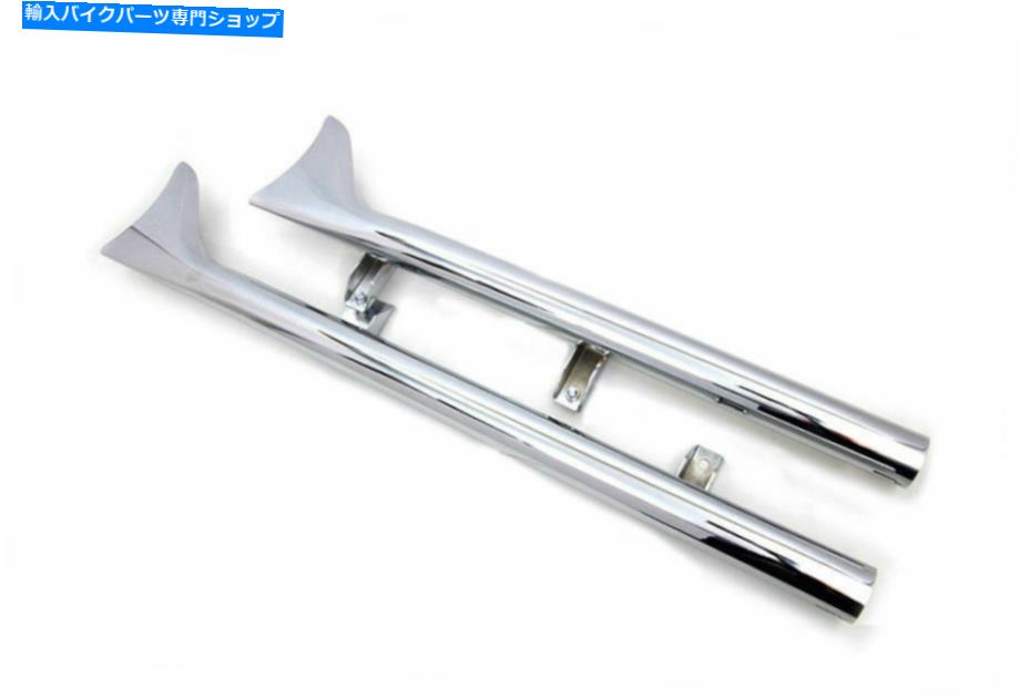 クロームパーツ クロムフィッシュテール排気スリップオンマフラー2015-2020インドスカウト60ボバー Chrome Fishtail Exhaust Slip-On Mufflers 2015-2020 Indian Scout Sixty Bobber【並行輸入品】｜Us Custom Parts Shop USDM