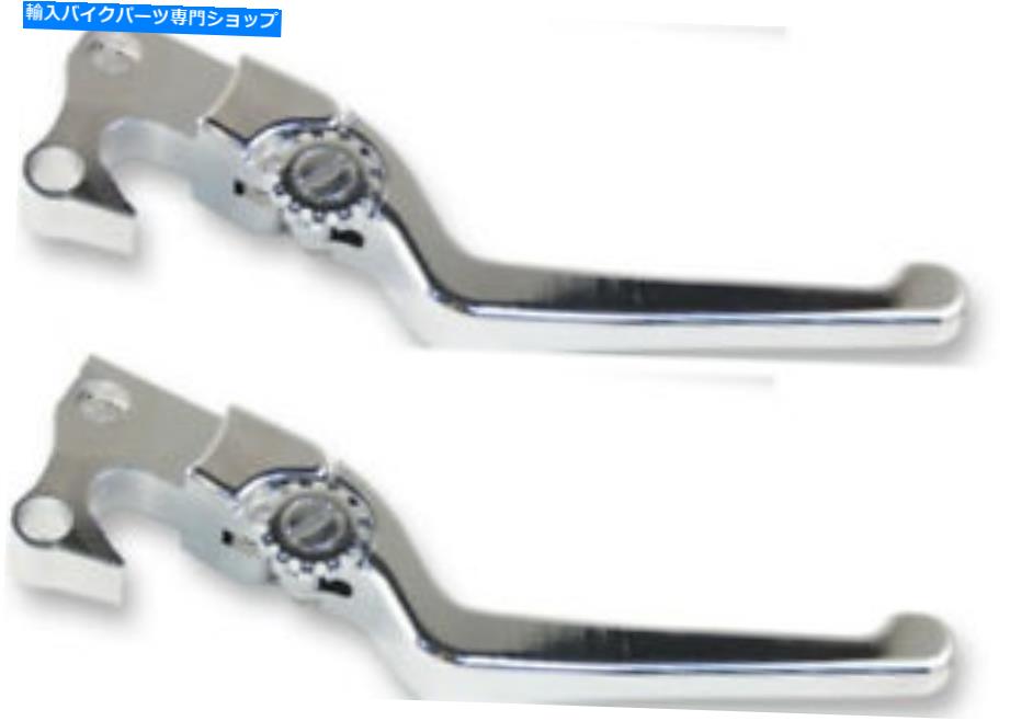 クロームパーツ PowerStands Racing Chrome Anthemハンドルバーレバーセット06-16ハーレーツーリング Powerstands racing Chrome Anthem Handlebar Lever Set for 06-16 Harley Touring【並行輸入品】