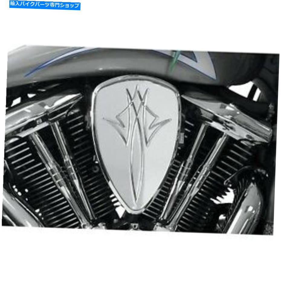 クロームパーツ BARONカスタムアクセサリー - BA-2013-13 - ビッグエアキット、ピンストライプクロームYamaha XVS Baron Custom Accessories - BA-2013-13 - Big Air Kit, Pinstripe Chrome Yamaha XVS【並行輸入品】|Us Custom Parts Shop USDM