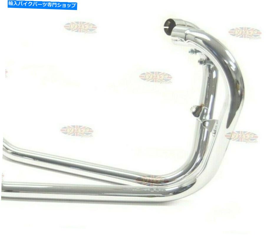 クロームパーツ 新しいMac Triumph 500 '63 -72 TT 2-2クロムヘッダーヘッドパイプ - ヘッドパイプのみ NEW Mac Triumph 500 '63-72 TT 2-2 Chrome Header Head Pipes - HEAD PIPES ONLY【並行輸入品】