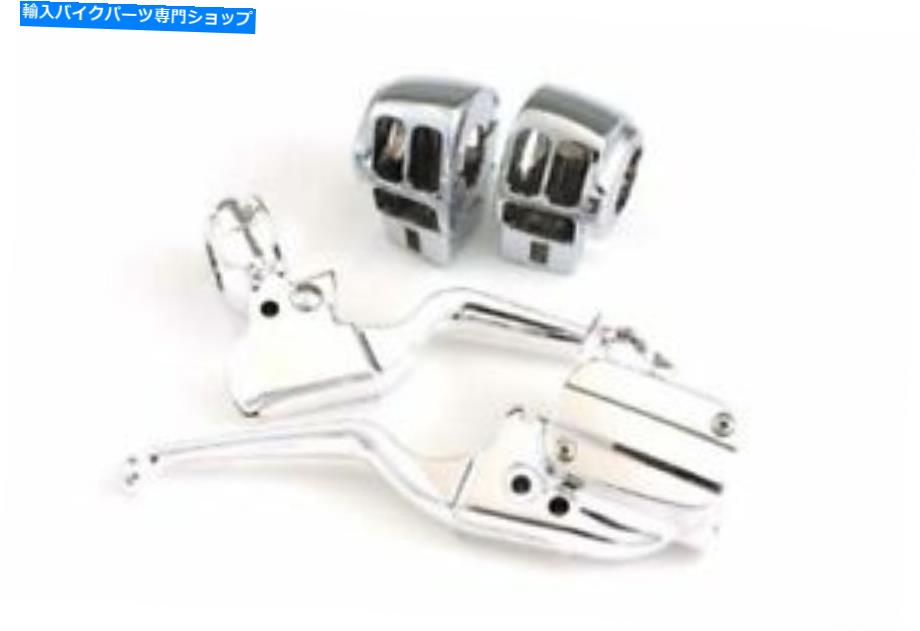 クロームパーツ FLT 2008-2013ハーレーダビッドソンオートバイ用クロームハンドルバーコントロールキット Chrome Handlebar Control Kit for FLT 2008-2013 Harley Davidson motorcycles【並行輸入品】