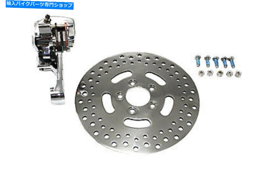 クロームパーツ Chromeリアシングルピストンキャリパーと11-1 / 2ディスクキット、ハーリーダビッドソン、... Chrome Rear Single Piston Caliper and 11-1/2 Disc Kit,for Harley Davidson,by...【並行輸入品】