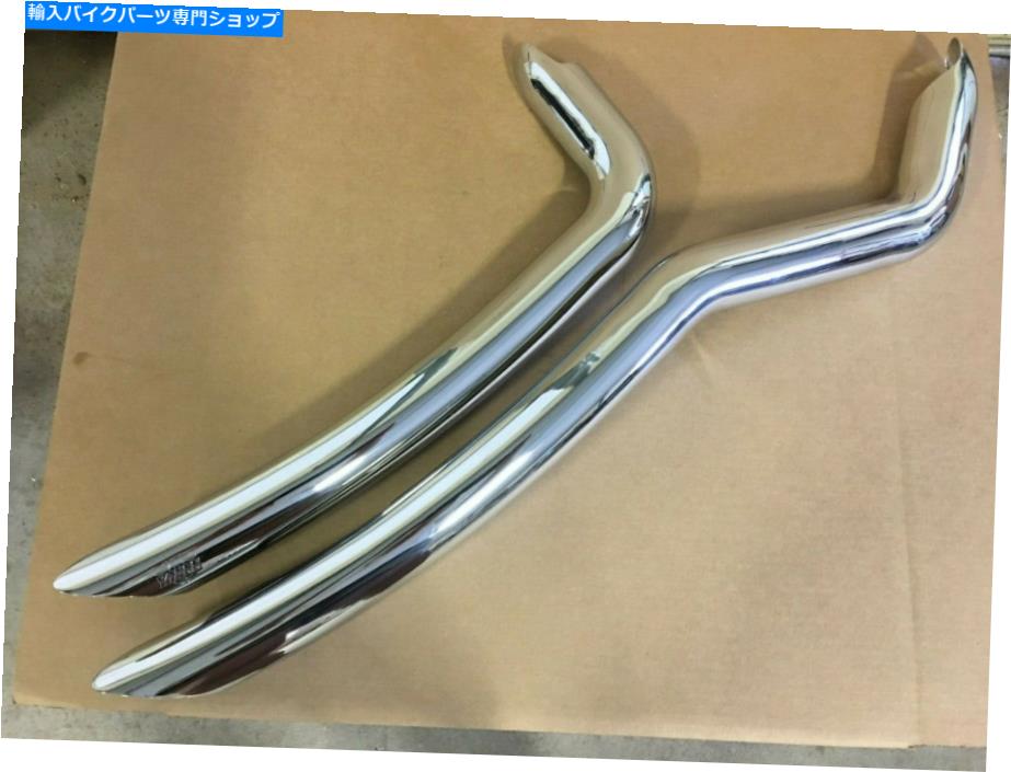 クロームパーツ ビッグドッグオートバイVANCE＆hines逆半径排気熱シールドセットクロム Big Dog Motorcycles Vance & Hines reverse radius exhaust heat shield set chrome【並行輸入品】