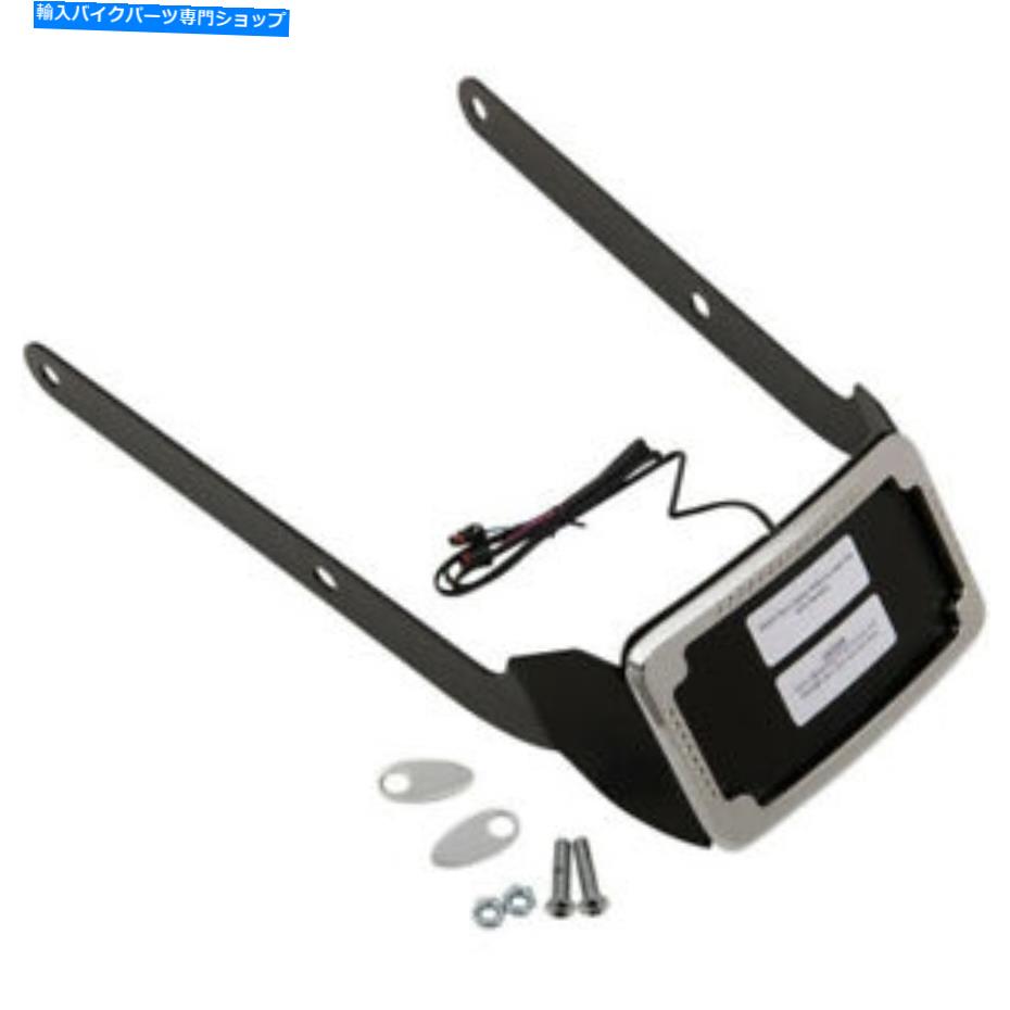 クロームパーツ サイクルビジョンLPプレートフレーム＆マウント付きシグナル - FXSB - クロム| CV-4654 Cycle Visions LP Plate Frame & Mount with Signals - FXSB - Chrome | CV-4654【並行輸入品】