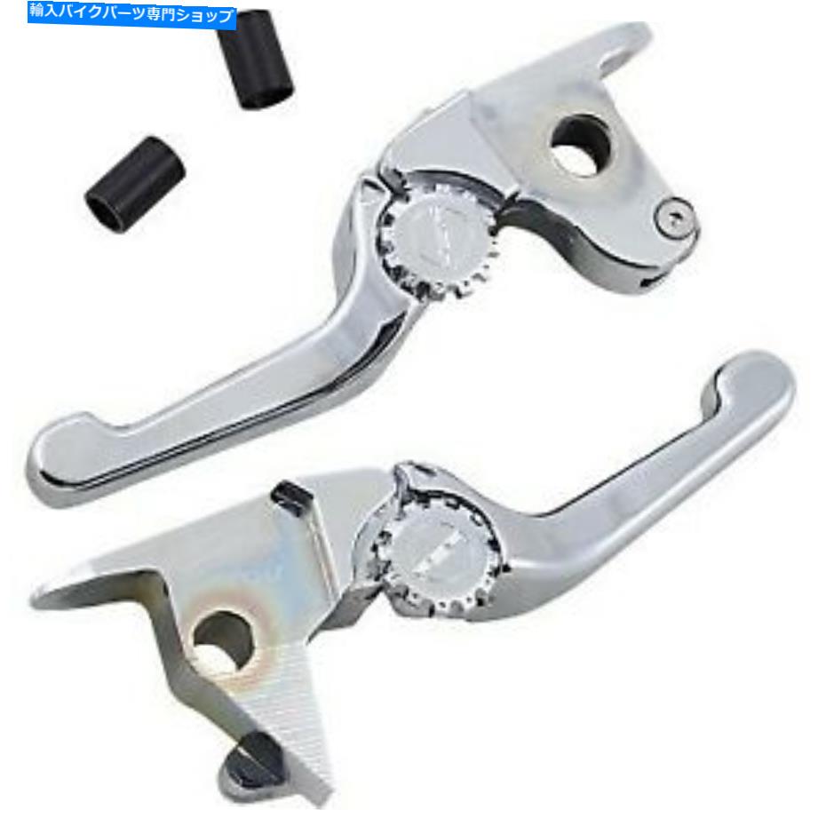クロームパーツ PSRクロームAnthem Shorty調節可能なブレーキ＆クラッチレバー/ FLSTFBS PSR Chrome Anthem Shorty Adjustable Brake & Clutch Levers for 2016 FLSS/FLSTFBS【並行輸入品】
