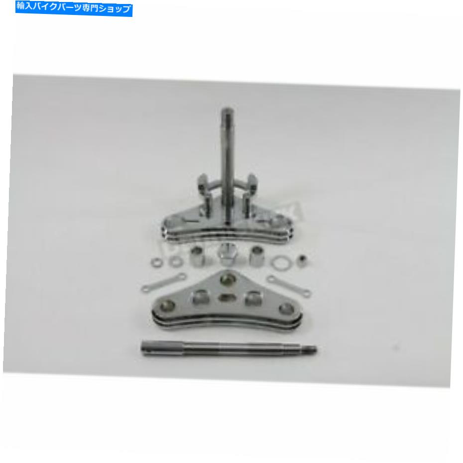 クロームパーツ V-TWIN MFGクローム41mm狭グライドトリプルツリー変換キット - 24-0958 V-Twin Mfg Chrome 41mm Narrow Glide Triple Tree Conversion Kit - 24-0958【並行輸入品】