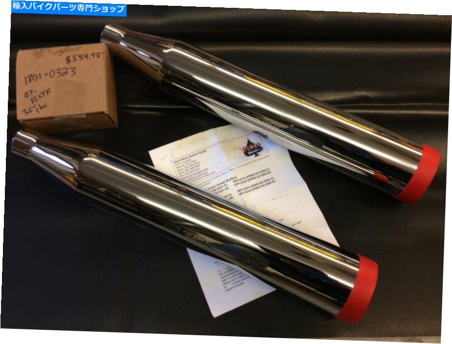 クロームパーツ Klock Werks - KW02-02-0005-C - WFB 3 1/2インチパフォーマンススリップオンマフラー、クロム Klock Werks - KW02-02-0005-C - WFB 3 1/2in Performance Slip-On Mufflers, Chrome【並行輸入品】