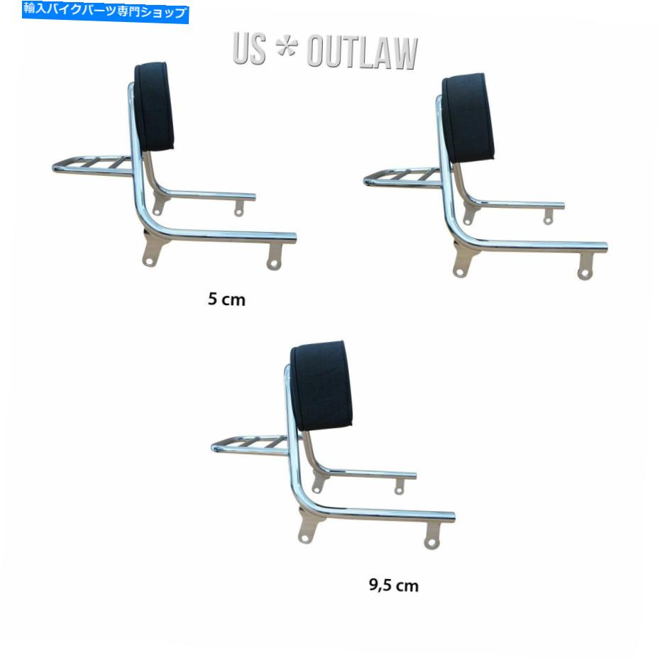 クロームパーツ ラックハーレー - ダビッドソンソフトファットボーイタイプFLFBと旅客背もたれクロム passenger backrest chrome with rack Harley-Davidson Softail Fat Boy type FLFB【並行輸入品】